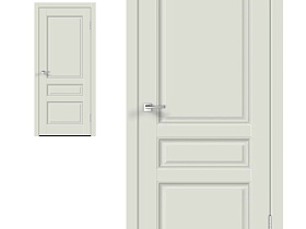 Межкомнатная дверь Velldoris Экошпон VILLA 3P цвет Светло-серый эмалит